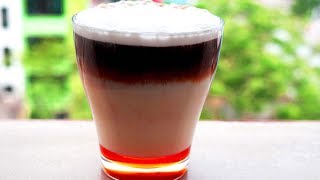 Lets make a cup of Melange coffee at home 4 Layer coffee recipe best way [upl. by Eyllib]