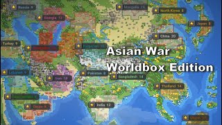 Who wins the Asian War Worldbox [upl. by Bartlet109]