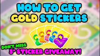 How to get GOLD stickers in Monopoly Go [upl. by Aitital30]