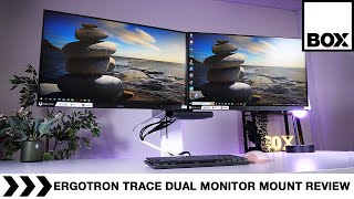 Ergotron TRACE Dual Monitor Mount Review [upl. by Nagol848]