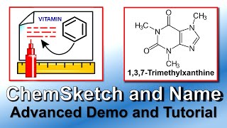 ChemSketch and ACDName Advanced Tutorial and Demo [upl. by Miculek]