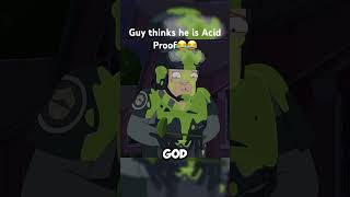 I dont think he is acid proof😂😂 rickandmorty funny funnyvideo [upl. by Oab]