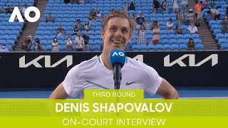 Denis Shapovalov OnCourt Interview 3R  Australian Open 2022 [upl. by Inobe]