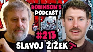 Slavoj Žižek God Marxism Philosophy and Quantum Mechanics  Robinsons Podcast 213 [upl. by Enawtna21]