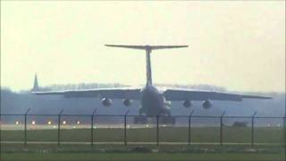 Landing Russische Ilyushin 76 IL67 at Airbase LeeuwardenEHLW [upl. by Nigel]