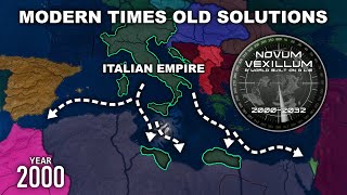 HOI4 Novum Vexillum Italian Empire Must Survive In Modern Times Timelapse [upl. by Jammal]