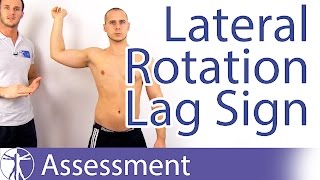 Lateral Rotation Lag Sign⎟Infraspinatus Weakness [upl. by Ytram142]