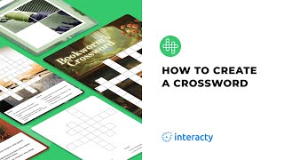 How to create a Crossword Puzzle on Interacty Printable amp Digital [upl. by Euqirat]