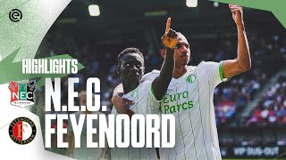 AWAY WIN 💪  Highlights NEC  Feyenoord  Eredivisie 20232024 [upl. by Urina]