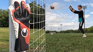 Uhlsport Powerline Supergrip HN Goalkeeper Glove Review [upl. by Mariande]