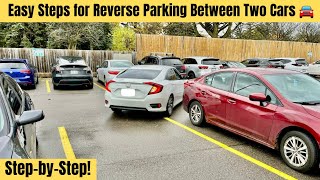 quotThe Best StepbyStep Easy Reverse Parking Method That Works Every Timequotreverseparking pass [upl. by Collimore214]