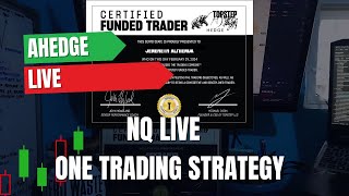 NQ LIVE TRADE SIMPLE STRATERGY [upl. by Nodgnal]