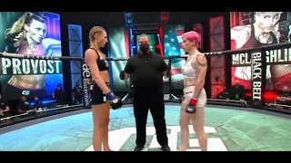 Alana Mclaughlin vs Celine Provost Full Fight Video [upl. by Lorelei]