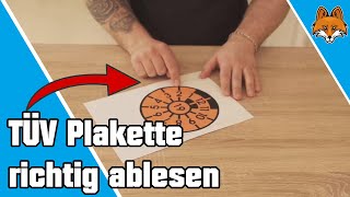 TÜV Plakette ablesen  SO geht es richtig 🚗 [upl. by Faxen269]