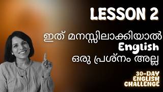 LESSON 2 SPOKEN ENGLISH MALAYALAM [upl. by Xer]