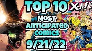 Top 10 Most Anticipated NEW Comic Books For NEXT WEEK 92122 [upl. by Pilar]