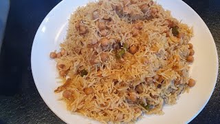 Chickpeas rice recipeChanna pulao recipe [upl. by Rugg422]