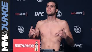 UFC 222 Edgar vs Ortega official weigh in highlight [upl. by Alahs504]