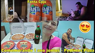 PEDIMOS PIZZA  COMEMORANDO NOSSO 1 ANO JUNTOS❤️ [upl. by Godric]