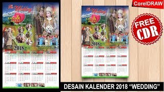 Desain Kalender 2018 dengan CorelDRAW Wedding Kalender  Tutorial Coreldraw [upl. by Seaton]