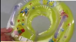 Inflatable Swim Ring For Baby Bath Neck Float [upl. by Llednahs562]