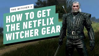 The Witcher 3 How to Get the Netflix Series Gear Forgotten Wolf School [upl. by Linnea]