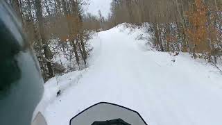 Snowmobiling the AdirondacksHeading back onto Jessip river roadPerkins clearing tree tract [upl. by Sutherlan902]