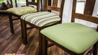 Basic Upholstering Dining Chairs  DIY by Tanya Memme As Seen On Home amp Family on Hallmark Channel [upl. by Ikin584]