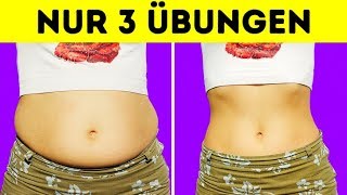 3 schnelle Übungen für einen flachen Bauch [upl. by Ecirtam]