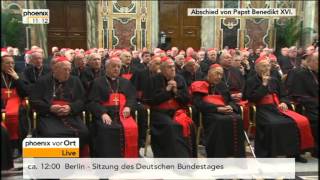 Abschied von Papst Benedikt XVI  VOR ORT vom 28022013 [upl. by Jakoba786]