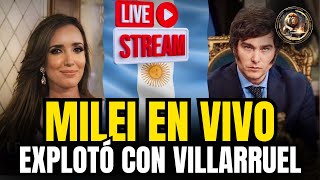 🔴URGENTE HABLA EL PRESIDENTE JAVIER MILEI DE TODO Y DE VICTORIA VILLARRUEL [upl. by Akinas]