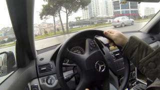 Mercedes c180 drift tryMP4 [upl. by Tnias]