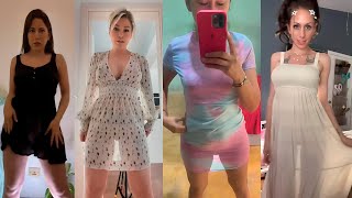 😱Transparent Dress Challenge😱4K Girls Without Underwear 23 [upl. by Ackler]