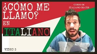 CURSO DE ITALIANO BÁSICO PARA PRINCIPIANTES  ✅ COMO PRESENTARSE  3 [upl. by Acirea3]