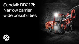 Sandvik DD212i Narrow carrier wide possibilities [upl. by Airak]