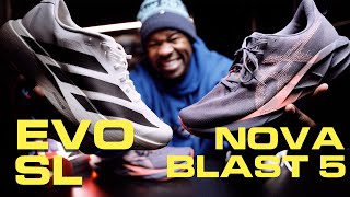 Asics Novablast 5 vs Adidas EVO SL Comparison [upl. by Yellat15]