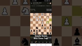 Greedy Queen Blitz Chess Trap [upl. by Adnuhs]