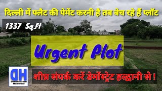 URGENT PLOT FOR SALE IN HALDWANI  1337 SQFT DemonstrateHaldwani [upl. by Wyn]