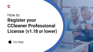 How to register your CCleaner Professional license for Mac v118 or lower [upl. by Chesna]