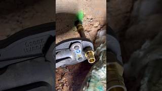 replacing a thinned out copper line in a basement plumber plumbing [upl. by Hamnet]