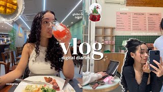 VLOG digital diaries 🍰 compras umectação rotina autocuido dia a dia [upl. by Doerrer940]