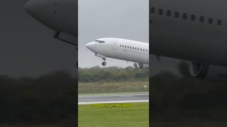 SmartLynx 737 takeoff from Manchester 15924 [upl. by Ydeh]