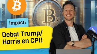 CPI cijfers en debat TrumpHarris bepalen koers crypto  Crypto nieuws vandaag  1180 [upl. by Artim]