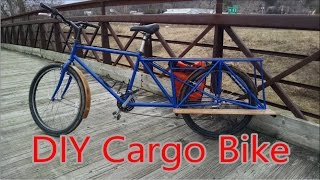 DIY Cargo Bike  Turning an old mountain bike into a cargo hauler [upl. by Leibarg]