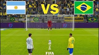 Argentina Vs Brazil Penalty Shootout  Final Match ThePenaltyTube [upl. by Adore146]