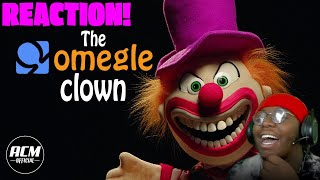 The Omegle Clown  Short Horror Film REACTION omegle acmofficial acm scary fyp [upl. by Hedelman]