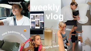 WEEKLY VLOG  new bedroom decor  heatless curls  running PB 🏃‍♀️ stax retreat  Conagh Kathleen [upl. by Gelman]