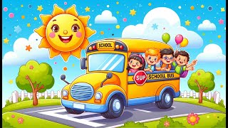 Wheels on bus song  Cartoon song  Transport Song  Fun Vehicle Song for Kids  cocomeln  rhyme [upl. by Ainala]