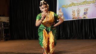 BHARATANATYAM VARNAM BY RISHIKA RAJESH NATYAMAYURI PERFORMANCE GURUVAYUR 2024 [upl. by Shaina]