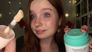 ASMR Girl Who Is Obsessed With You Does Your Makeup [upl. by Ahsele]